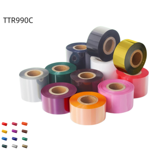 TTR 990C colors  Resin textile ribbons are specially used for textile printing